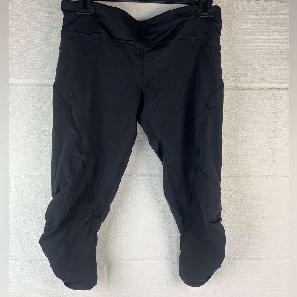 Lululemon Run For Your Life Crop Ruched Leggings, 8 - Picture 3 of 13